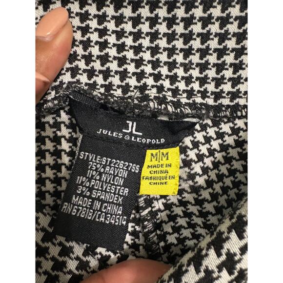 Jules & Leopold Women's Houndstooth Stretch Pants - Picture 4 of 4